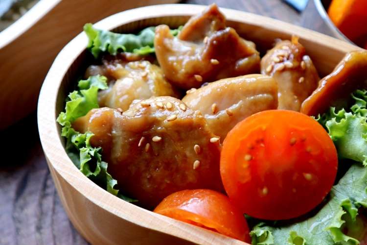 お弁当に 定番 鶏もも肉の照り焼き レシピ 作り方 By Sachi5 クックパッド