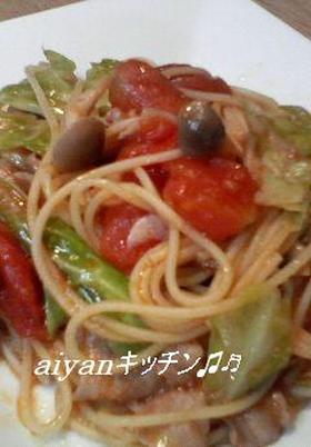 豚バラなのに!?さっぱりトマトパスタ☆
