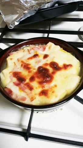 ランチパックでパングラタン風