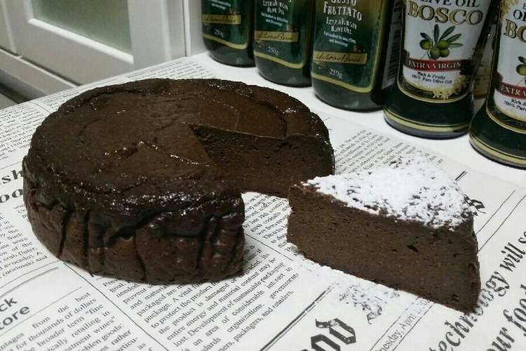 バター無し 木綿豆腐で濃厚チョコケーキ レシピ 作り方 By パンダ達の母です クックパッド