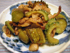 超簡単!ゴーヤと茄子の味噌焼き
