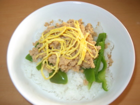 高野豆腐のそぼろ丼