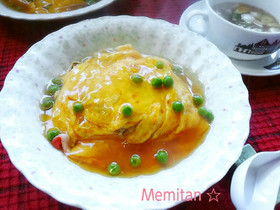 簡単~♪コンソメ餡の天津飯