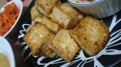簡単タレ焼き豆腐の写真