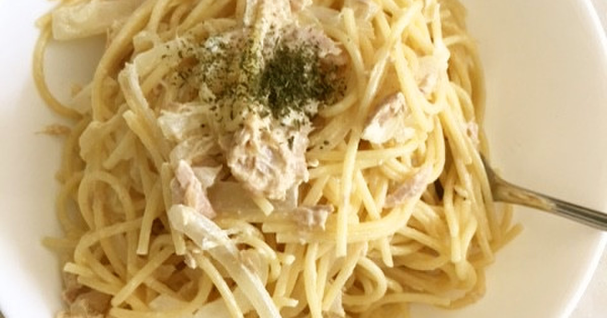 時短 ツナと玉ねぎの和風マヨネーズパスタ レシピ 作り方 By ひろみ1129 クックパッド