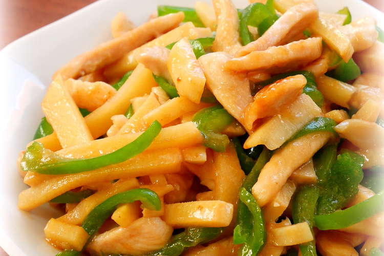 やわらか 鶏むね肉の青椒肉絲 レシピ 作り方 By Aprea クックパッド 簡単おいしいみんなのレシピが373万品