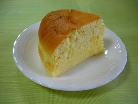 牛乳で作るスフレチーズケーキ