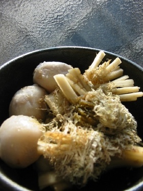 里芋と牛蒡でちょっとお月見気分?