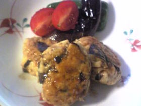 きのこたっぷり♪ヘルシー鶏つくね(丼)