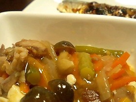 豆腐の野菜あんかけ