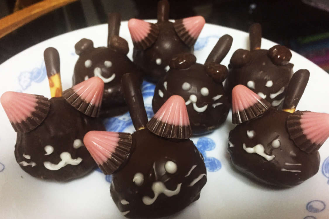 バレンタイン 子供と簡単可愛いねこチョコ レシピ 作り方 By あゆみん22 クックパッド 簡単おいしいみんなのレシピが379万品