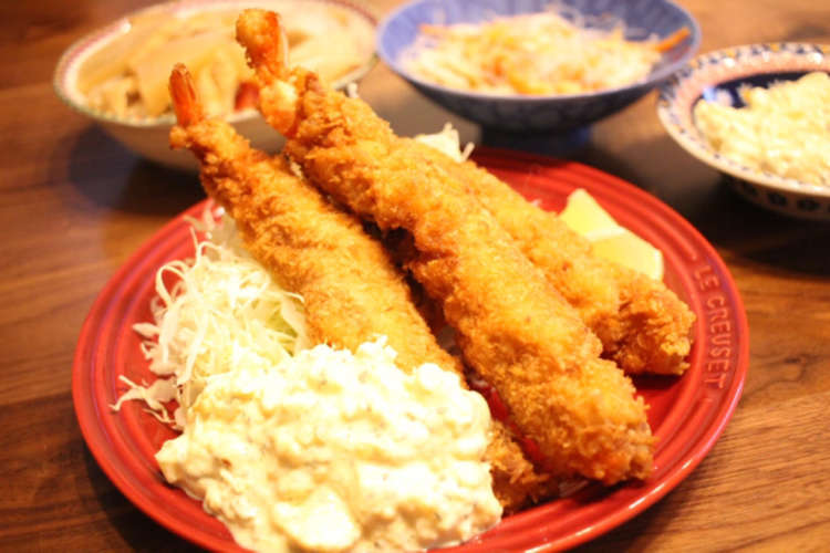 家庭で簡単 超特大エビフライ レシピ 作り方 By ののママレシピ クックパッド