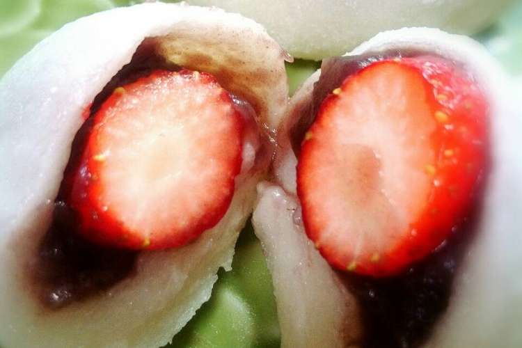 鏡餅をレンジとhbで簡単いちご大福 レシピ 作り方 By さなはなちゃん クックパッド 簡単おいしいみんなのレシピが366万品