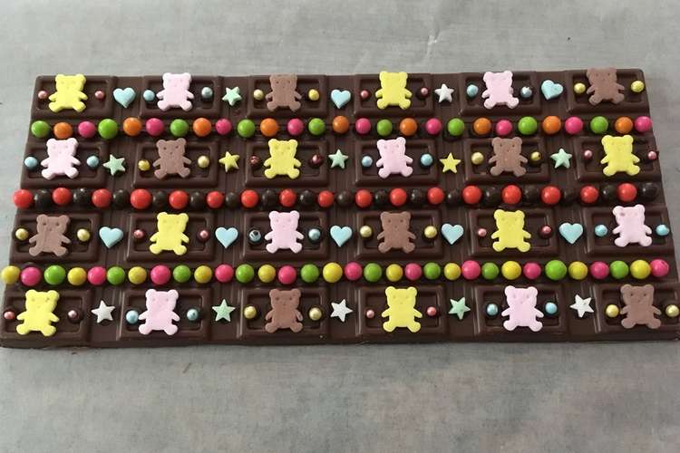 バレンタインに簡単 デコ板チョコ レシピ 作り方 By ちゅみっち クックパッド 簡単おいしいみんなのレシピが351万品