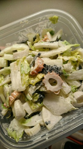 簡単!激ウマ!!白菜大根ちくわサラダ