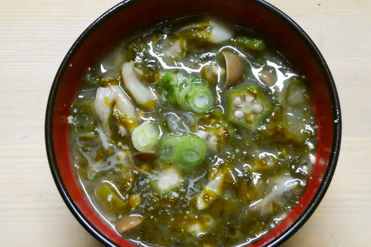 簡単朝食オクラときのこ あおさのお味噌汁 レシピ 作り方 By 331ミミイ クックパッド 簡単おいしいみんなのレシピが359万品