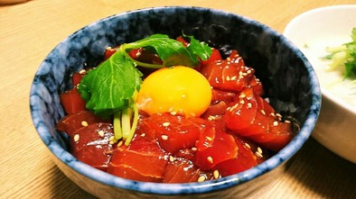 【簡単･旨い】まぐろユッケ丼の写真