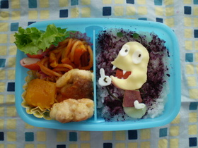 おしりかじり虫弁当(キャラ弁)