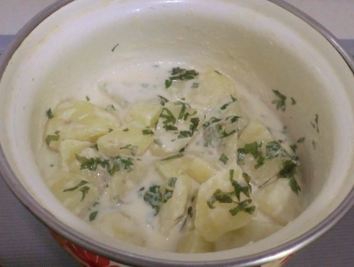 ポテトのミルク煮＆バーニャカウダソースの画像