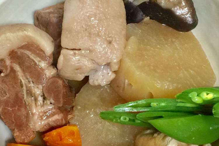 豚肩ロースブロックと大根のあっさり煮 レシピ 作り方 By まま蔵 クックパッド