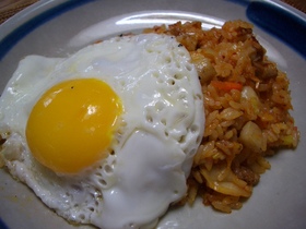 キムチ炒飯 やっと主人に褒められました!