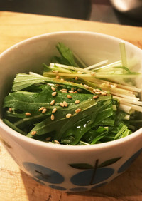 青じそドレッシングの水菜サラダ☆美容にも