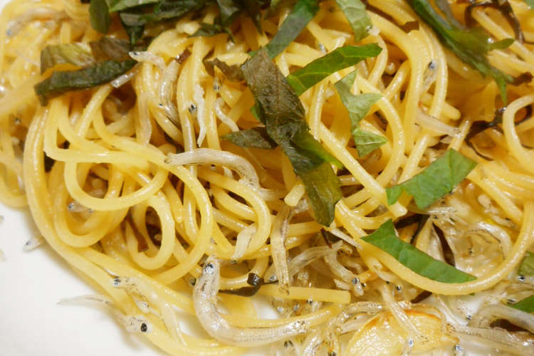 じゃこと塩昆布のしそ風味パスタ レシピ 作り方 By 単 クックパッド 簡単おいしいみんなのレシピが358万品