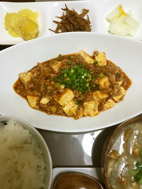 キムチ鍋の残りリメイク☆本格麻婆豆腐!!