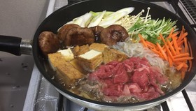 フライパンで超簡単!すき焼き