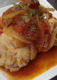 美味い(**´艸`)鶏の手羽元トマト煮
