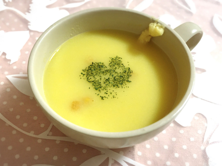温活★コーンスープにすりおろし生姜の画像