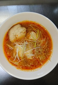 辛！味噌ラーメン風♡豆腐スープ