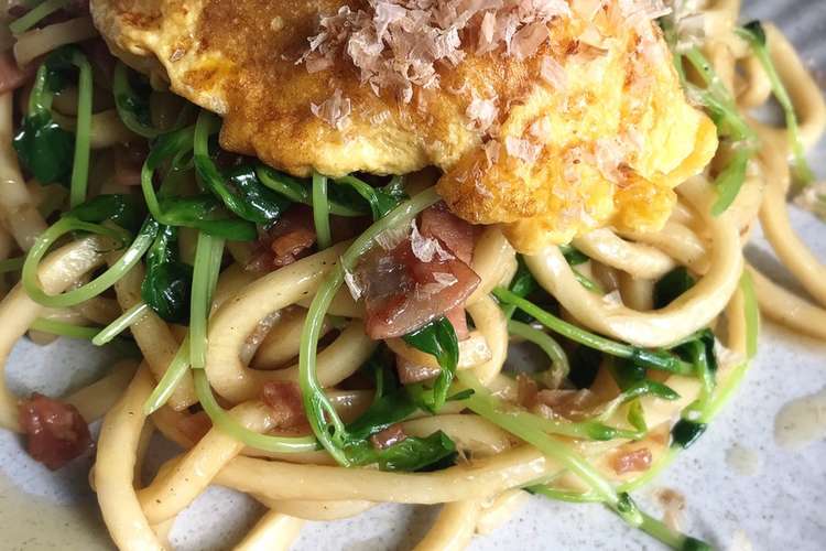 節約 豆苗の卵乗せ焼きうどん レシピ 作り方 By ちゅんまっち クックパッド 簡単おいしいみんなのレシピが353万品