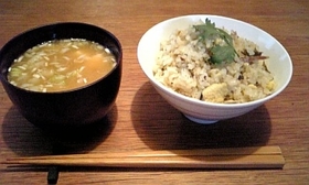 鮎の塩焼きご飯 ~ほんのり茶飯風~