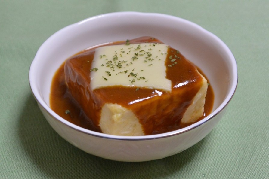 豆腐のピカタ☆カレーソースがけの画像