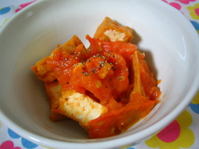 厚揚げのトマト煮