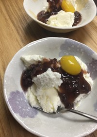 アイス(バニラ&小豆)
