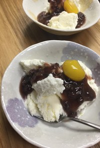 アイス(バニラ&小豆)