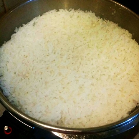 圧力鍋でタイ米を早く美味しく
