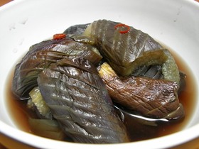 なすのピリ辛煮