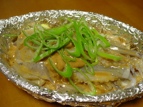 ☆トースターで♪イカゲソの味噌ワタ焼き