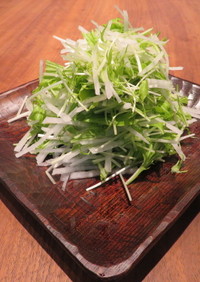 大根と水菜の大葉サラダ