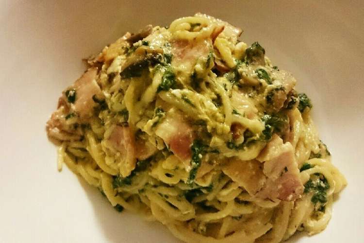 ほうれん草とたまごのバター醤油パスタ レシピ 作り方 By Yumi0405 クックパッド 簡単おいしいみんなのレシピが360万品