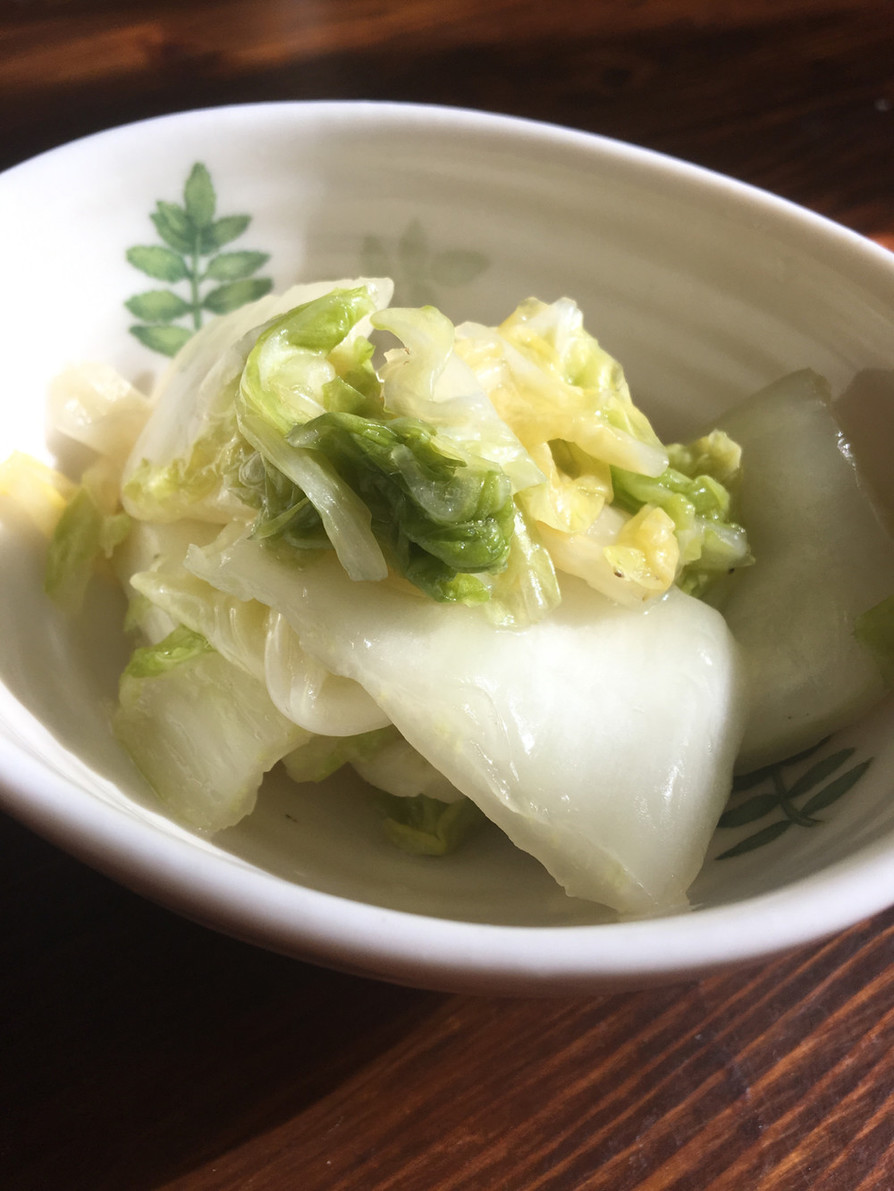 ビニール袋で簡単♡常備菜！白菜の甘酢漬けの画像