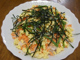 レンジで簡単♪にんじんたらこ寿司
