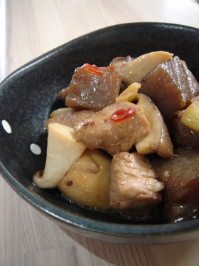 豚&コンニャクのピリ辛煮