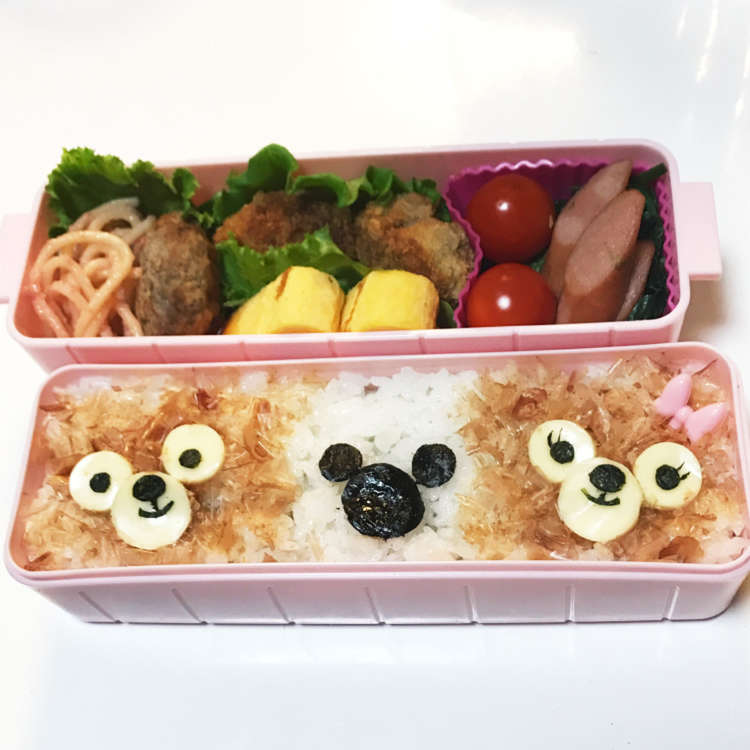 簡単キャラ弁☆ダッフィー&シェリーメイ