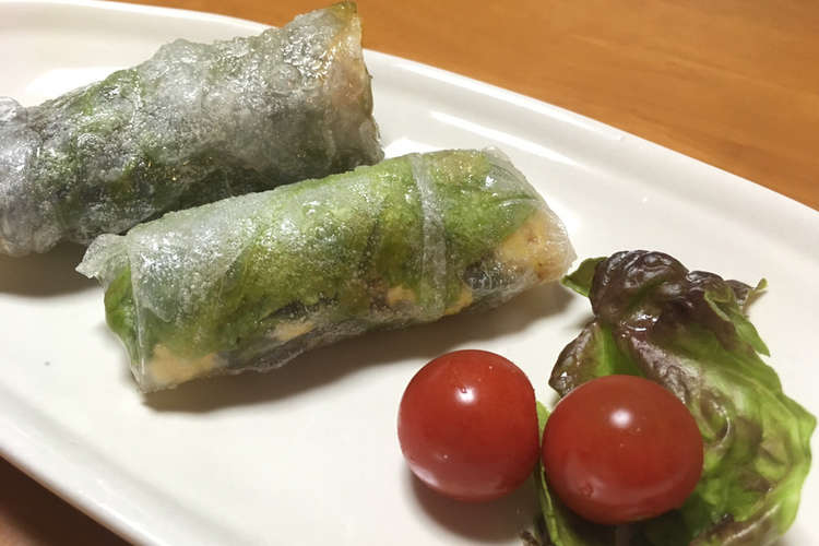 サラダ巻きのライスペーパー揚げ レシピ 作り方 By Doushi クックパッド 簡単おいしいみんなのレシピが357万品