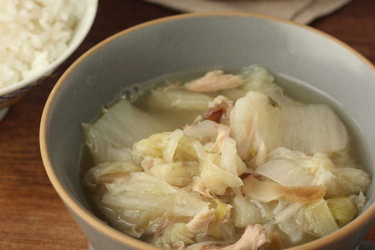 白菜大量消費 鶏手羽元で参鶏湯風スープ レシピ 作り方 By 実月 クックパッド