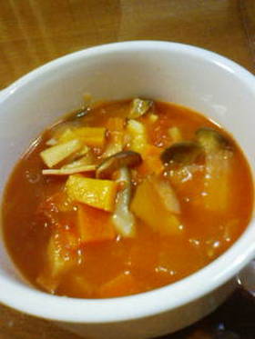 残り野菜どうしてます?うちはトマトスープ